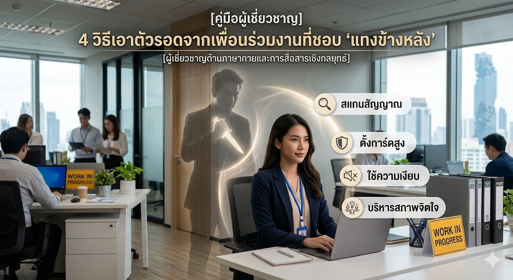 4 วิธีเอาตัวรอดจากเพื่อนร่วมงานที่ชอบ ‘แทงข้างหลัง’ โดยที่จิตใจเราไม่พังตามเกมเขา