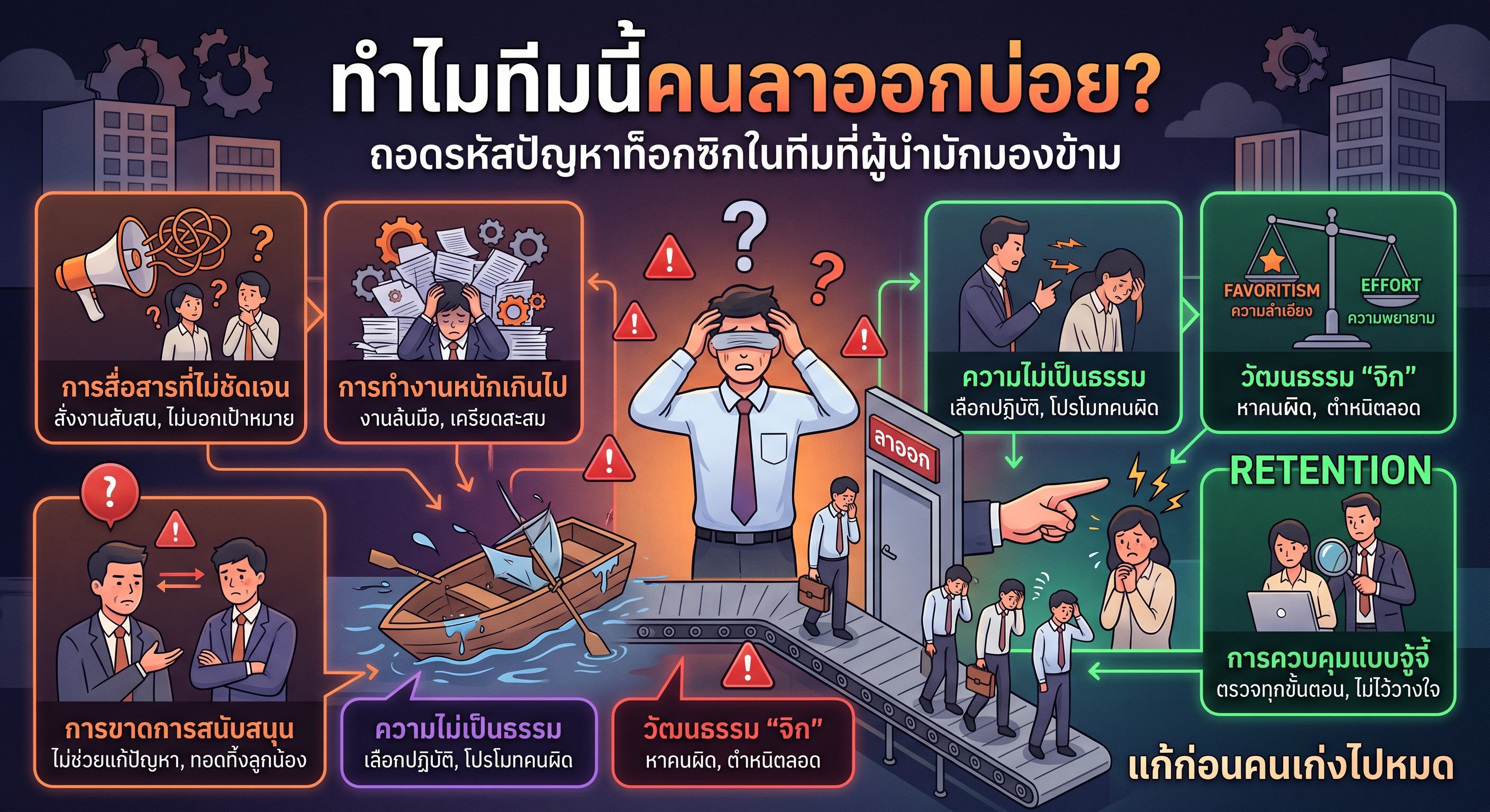 “ทำไมทีมนี้คนลาออกบ่อย?” ถอดรหัสปัญหาท็อกซิกในทีมที่ผู้นำมักมองข้าม